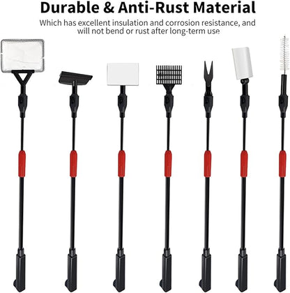 FISORAS Aquarium Cleaning Tools, 7 in 1 Fish Tank Cleaning Kit - Image 2
