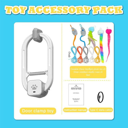 Interactive Cat Toy, Rechargeable Electric Cat Teaser, Hanging Door cat Toy - Image 9