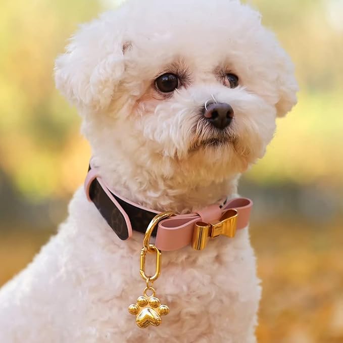 Dogs ID Tags Personalized Double Sided Deep Engraved Cat & Dog Collar Charm Paw - Image 2