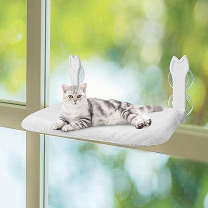 2 Pack Cat Window Perch, Cat Window Hammock Cordless Foldable Window Bed - Image 7