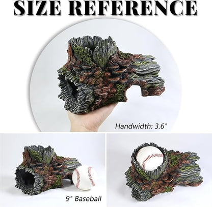 Aquarium Decorations Hollow Tree Trunk Fish Tank Accessories Stump Shelter - Image 3