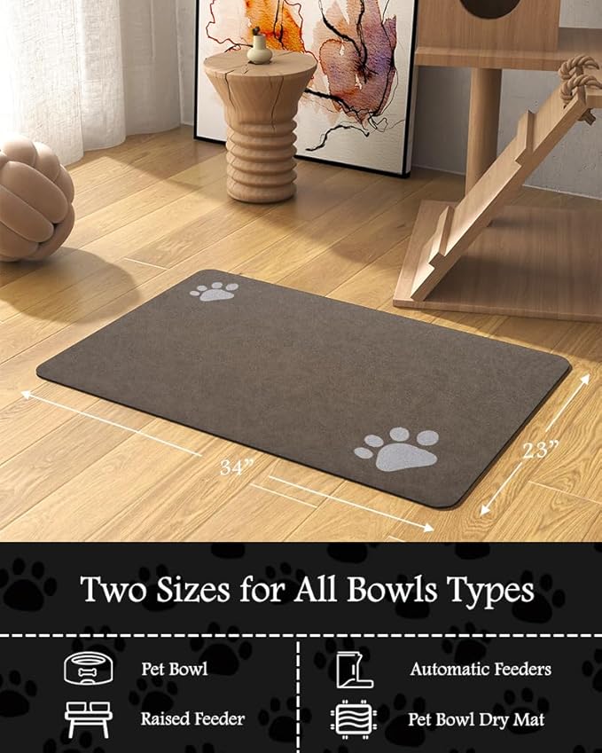 Pet Feeding Mat-Absorbent Dog Mat - Image 7