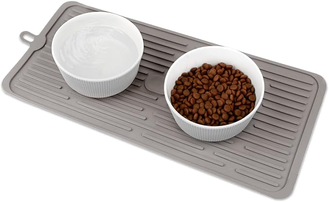 Cat Food Mat, Waterproof Pet Placemat by Dahaiwua-Petsupplies