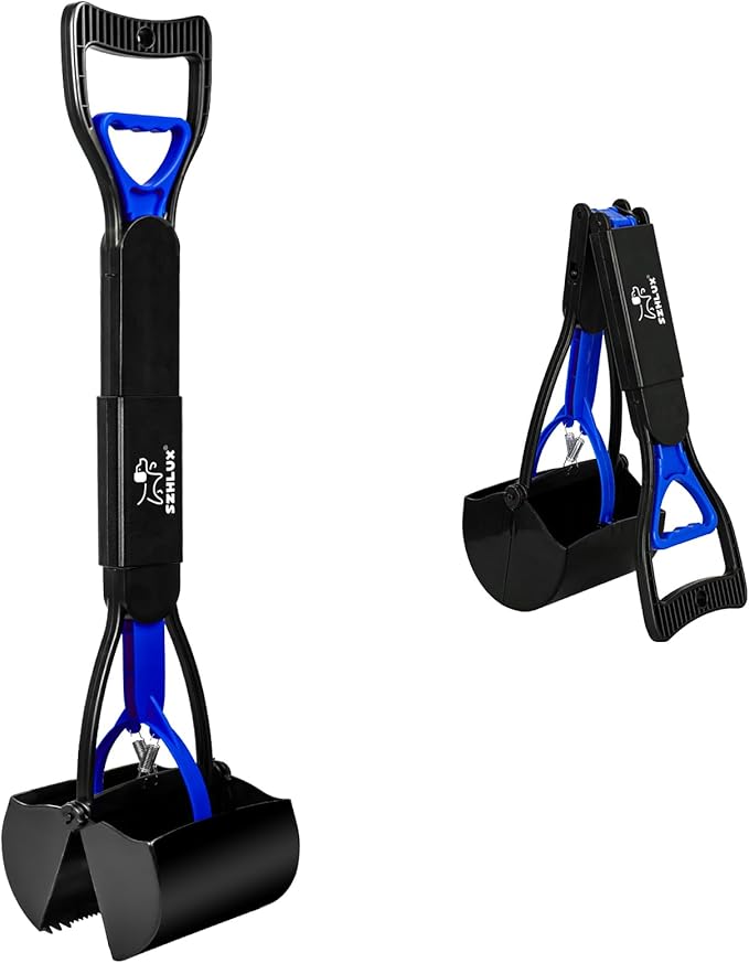 SZHLUX 28" Pooper Scooper, Foldable Dog Pooper Scooper by SZHLUX