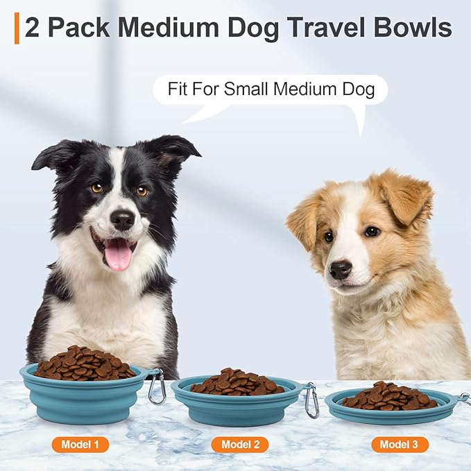 Kytely Collapsible Dog Bowls Medium, Portable Pet Water Food Bowl - Image 5