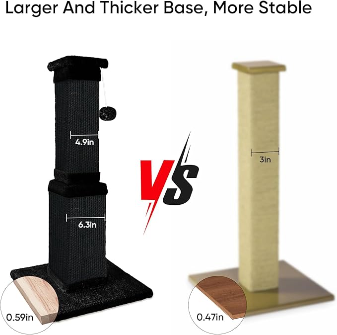 Cat Scratching Post, 32 Inch Cat Scratching Posts - Image 5