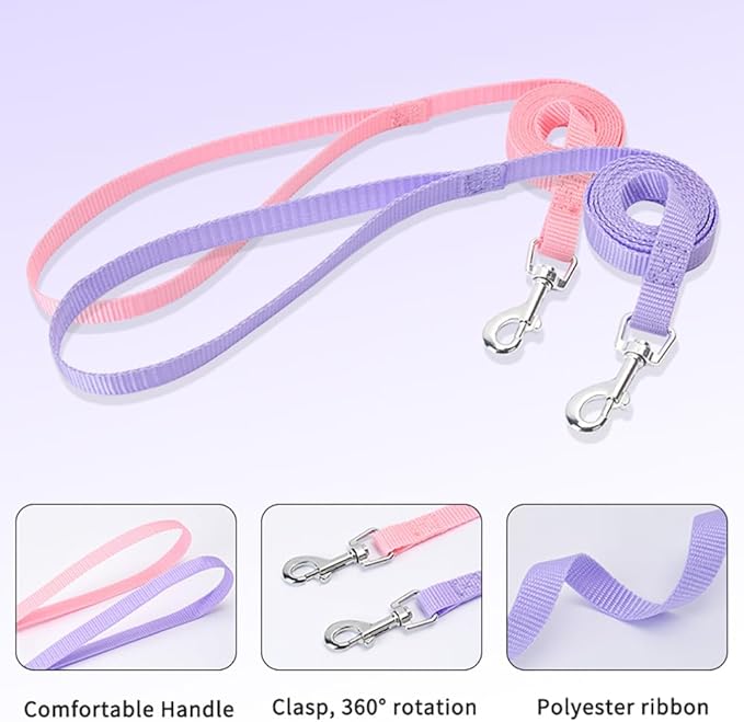 Step in Dog Harness and Leash Set, Flower Adjustable Easy Walk Puppy Harnesses - Image 5