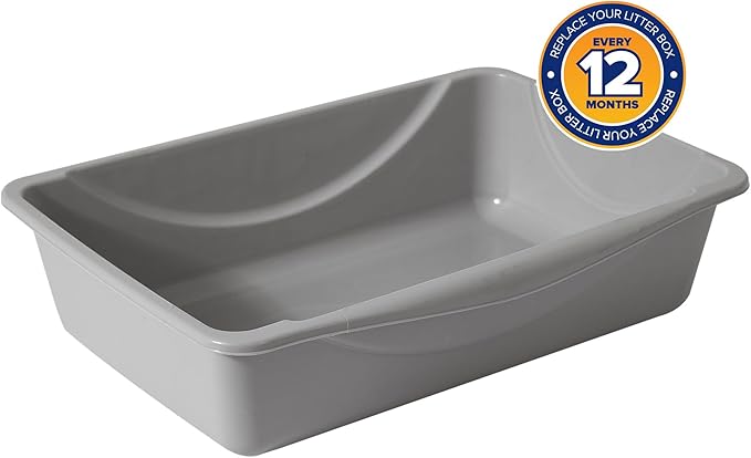 Petmate Basic Open Cat Litter Pan, Made in USA, 14.5" x 10.5" x 3.5", Small - Image 5