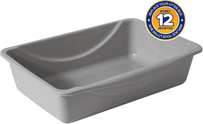 Petmate Basic Open Cat Litter Pan, Made in USA, 14.5" x 10.5" x 3.5", Small - Image 5
