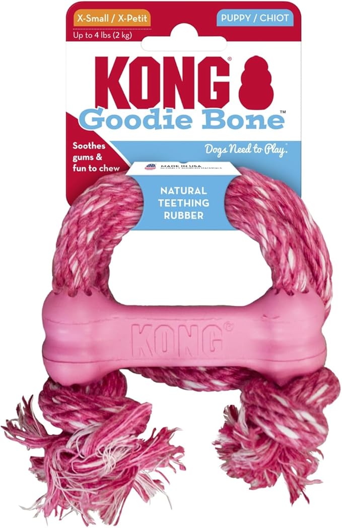 KONG Puppy Goodie Bone with Rope - Image 8
