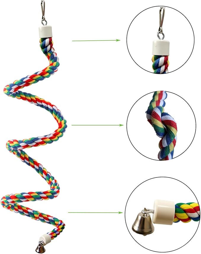 Bird Rope Perch & Birds Swing Set - Image 3
