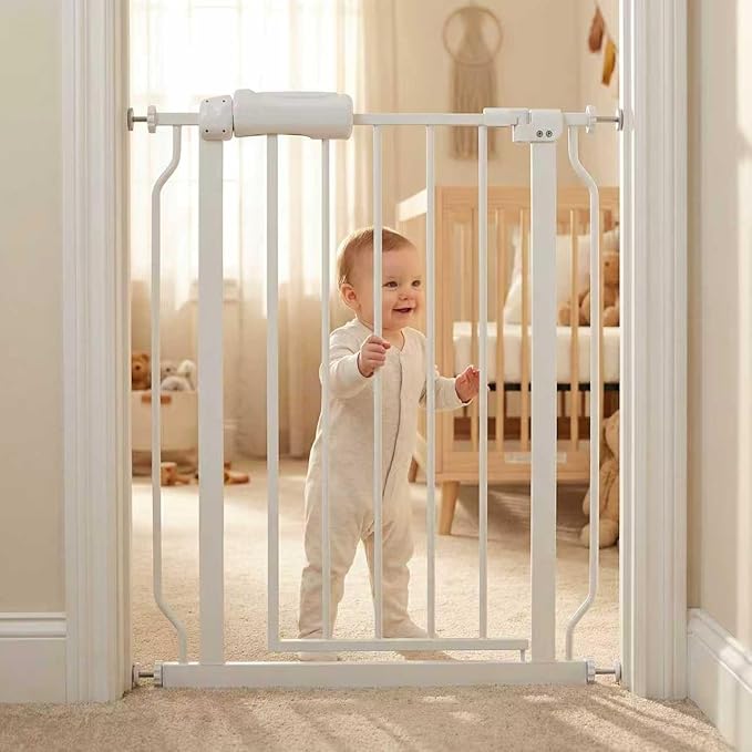 Narrow Baby Gate 24 Inch for Small Dogs by COSENDBABYGATE