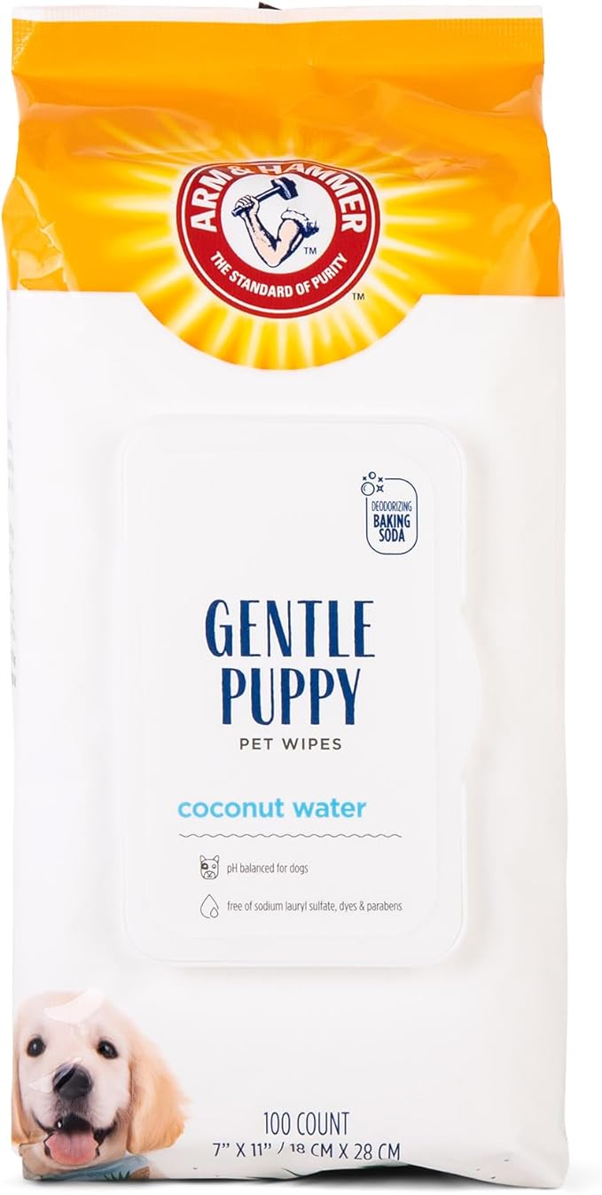 Arm & Hammer Dog Grooming Wipes, Deodorizing Dog Cleaning Wipes by ArmHammer
