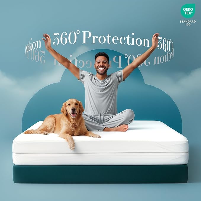 Utopia Bedding Mattress Protector Zippered Twin XL Size, 100% Waterproof Bed - Image 4