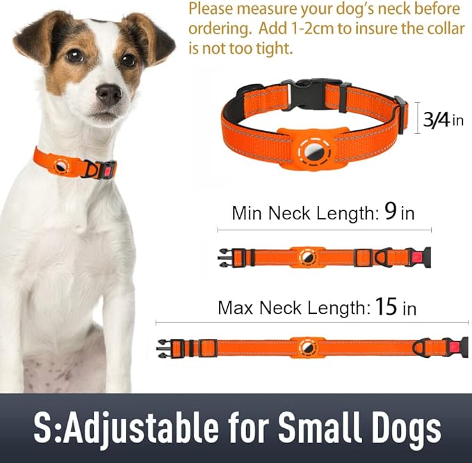 AirTag Dog Collar with AirTag Holder Compatible - Image 6