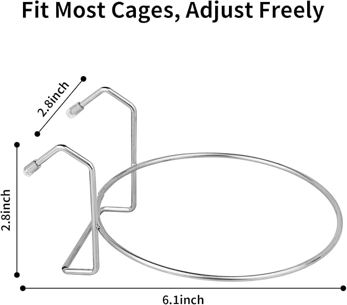 Fri4Free 2PCS Kennel Water Bowl Hanging, Stainless Steel Puppy Bowls - Image 3