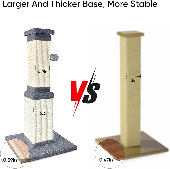 Cat Scratching Post, 32 Inch Cat Scratching Posts - Image 5