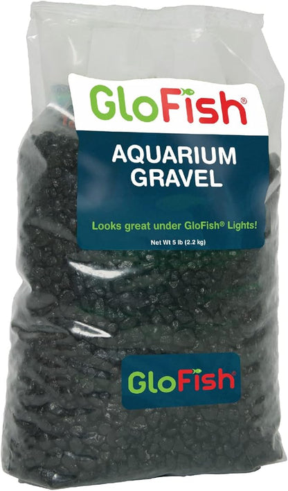 Glofish Aquarium Gravel, Solid Black, 5-Pound Bag by GloFish
