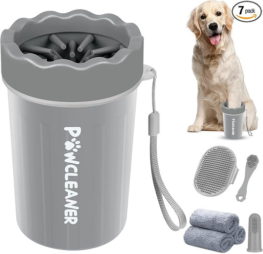 Professional 7 in 1 Dog Paw Cleaner by Comotech