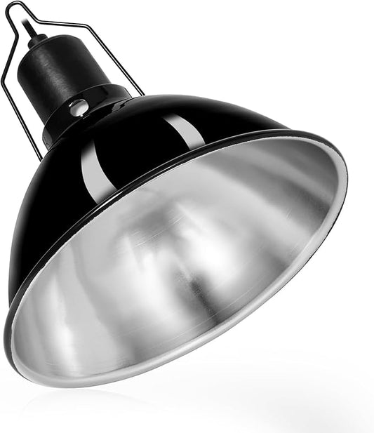 DXOPHIEX 8.5inch Dome Reptile Heat Lamp Reptile Light Fixture UVB Light Fixture by DXOPHIEX