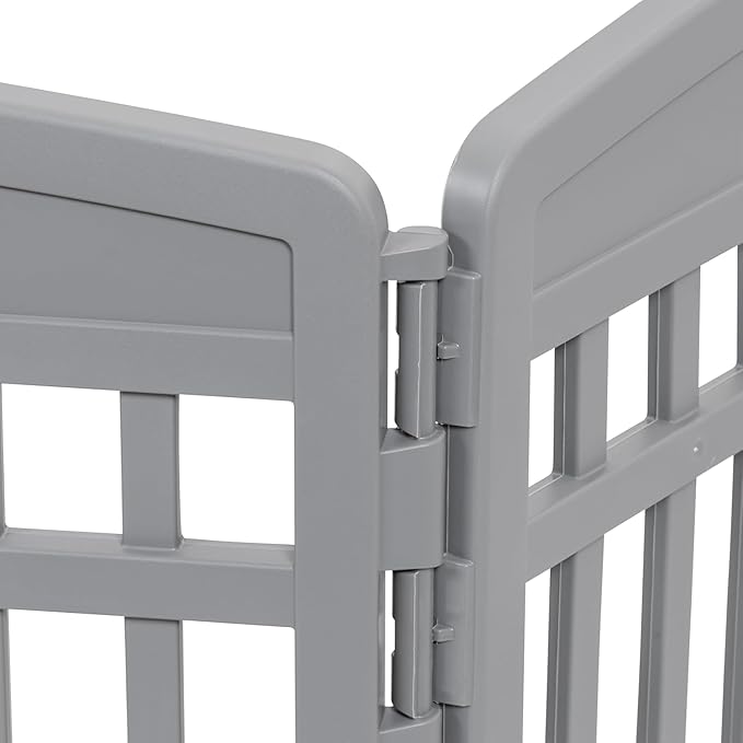 IRIS USA 34" Dog Playpen Tall Dog Playpen Indoor – 8-Panel Puppy Playpen - Image 12