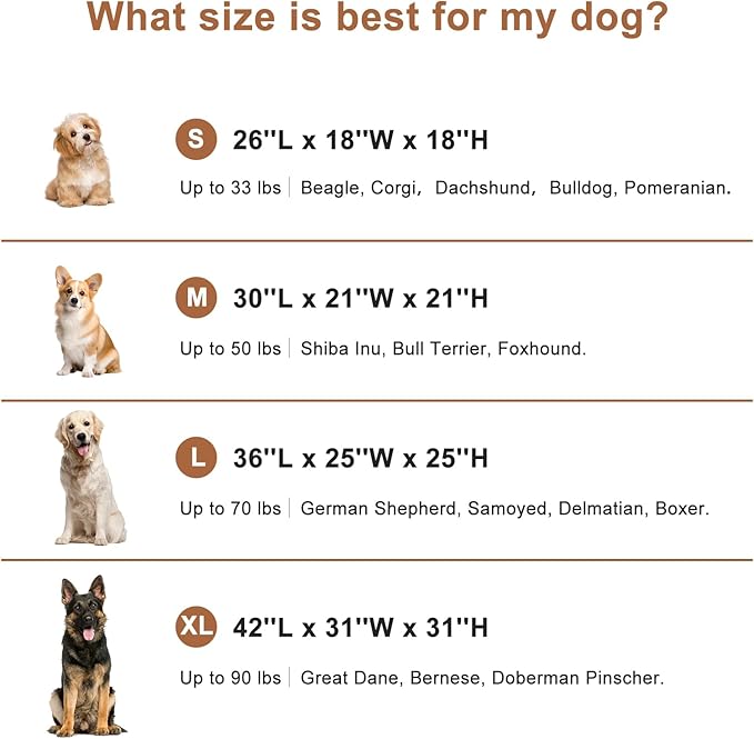 Garnpet Soft Dog Crate for Medium Dogs, 4-Door Foldable Collapsible Dog Crate - Image 5