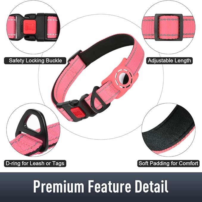 AirTag Dog Collar with AirTag Holder Compatible - Image 5