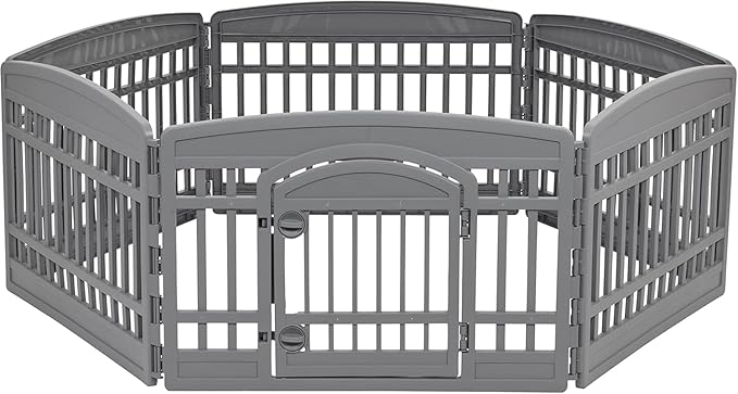 IRIS USA 24" Dog Playpen 6-Panel Pet Exercise Pen - Image 2