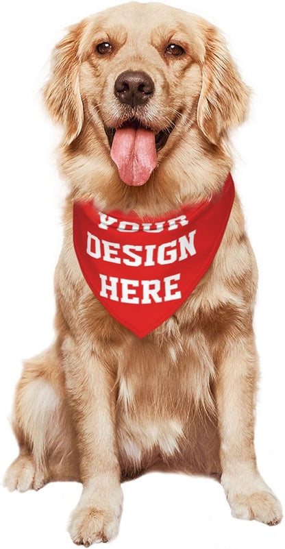 Custom Dog Bandana, Personalized Pet Scarf Triangle Neckwear, Add Your Image - Image 6