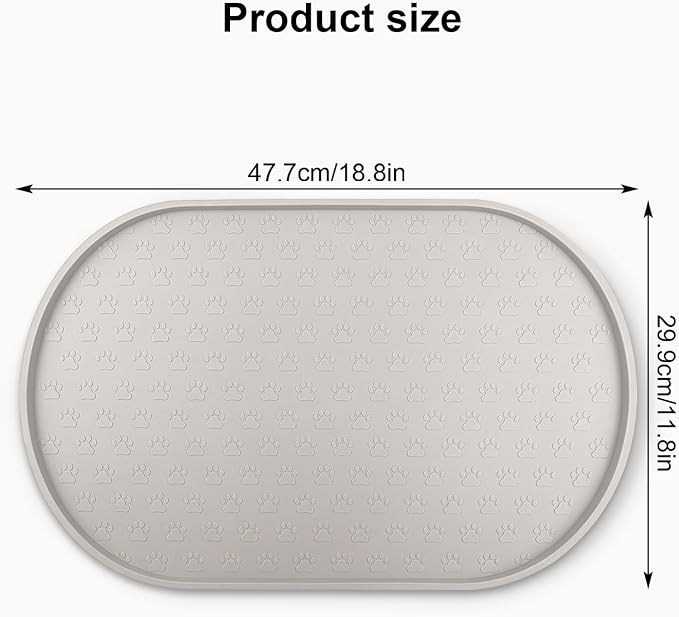 KPWACD Dog Food Mat Anti-Slip Bowl Mats - Image 2