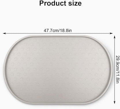 KPWACD Dog Food Mat Anti-Slip Bowl Mats - Image 2