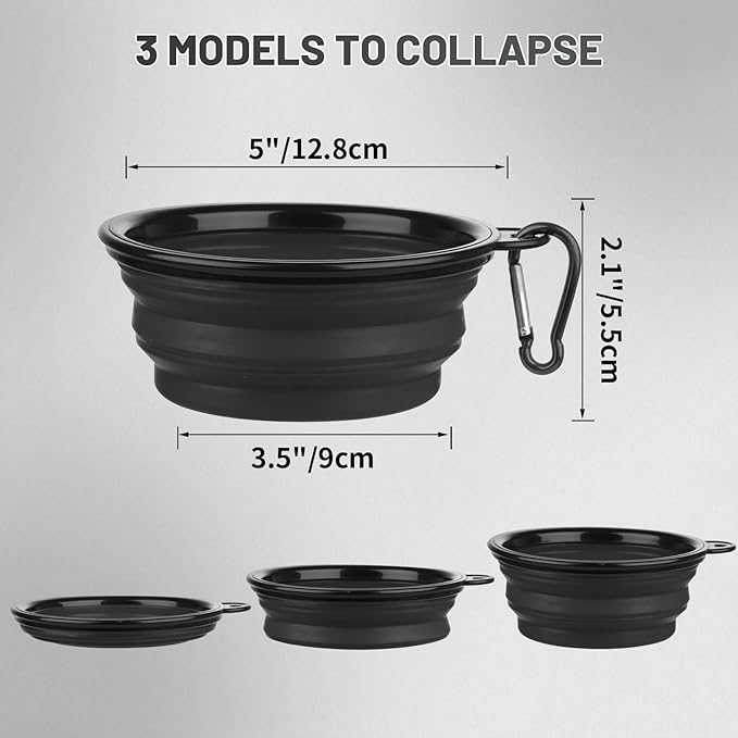 Dog Bowl Pet Collapsible Bowls, 2 Pack Collapsible Dog Water Bowls - Image 5