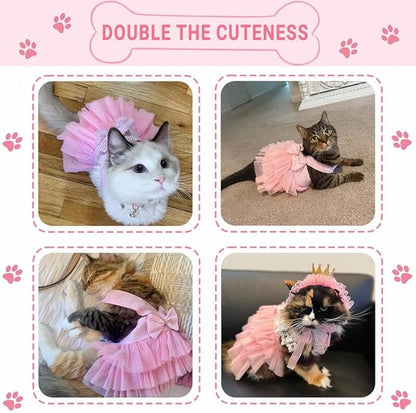 Dog Dresses, Fashion Pet Dog Clothes, Striped Mesh Puppy Dogs Princess Dresses - Image 5