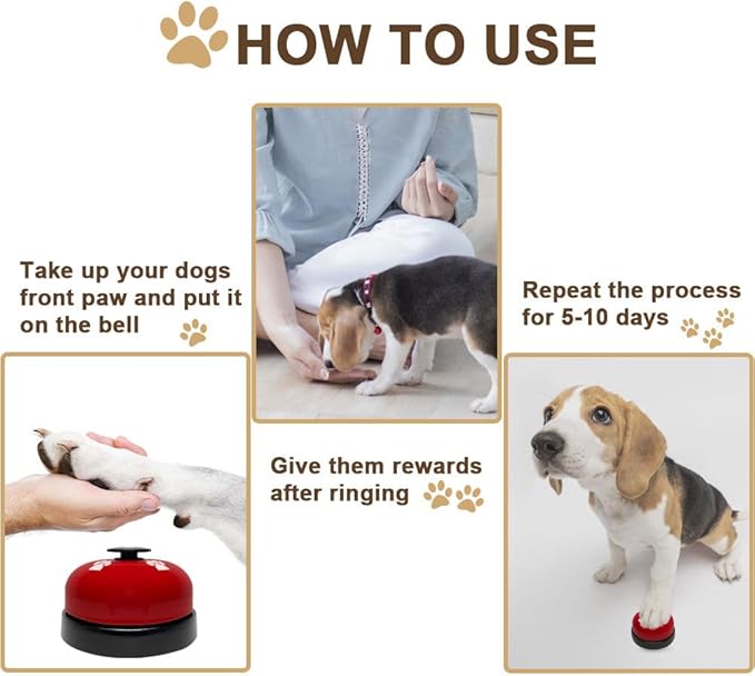 2 Pack Dog Door Bells, Dog Doorbell to go Outside Puppy Train Bell - Image 6