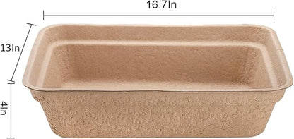 WUWEOT 8 Pack Disposable Cat Litter Box, Paper Cat Litter Tray Pet Litter Pan - Image 2