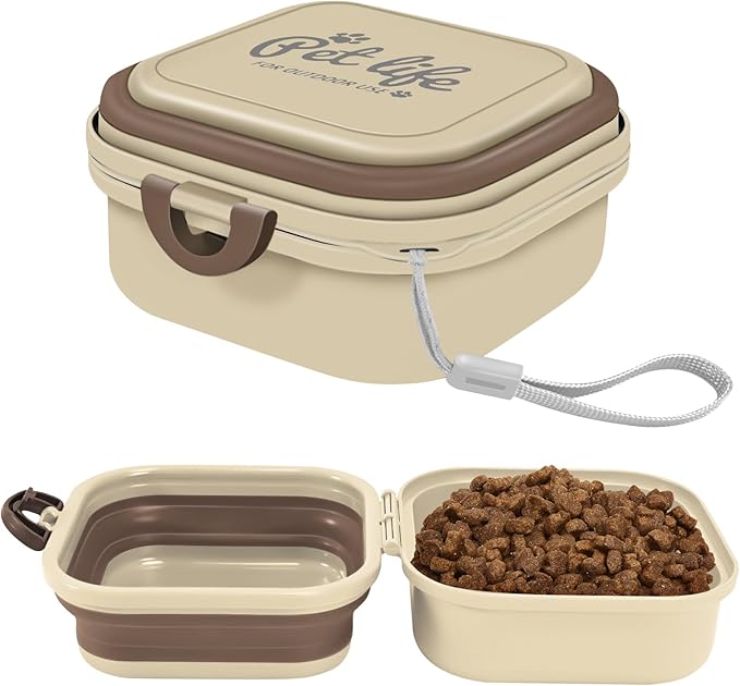 Collapsible Dog Water Bowl, Portable Dog Bowl by cermug