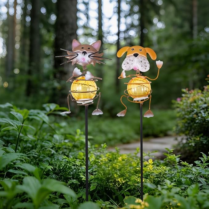 Solar Garden Lights, Decorative Statues Figurine Lights - Image 8