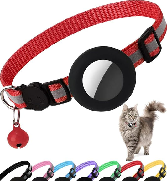 Airtag Cat Collar Breakaway, Reflective Kitten Collar by Treatyourpetswithonlythebest%EF%BC%81