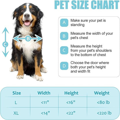 Dog Door for Wall, Energy Efficient French Doggy Door - Image 6