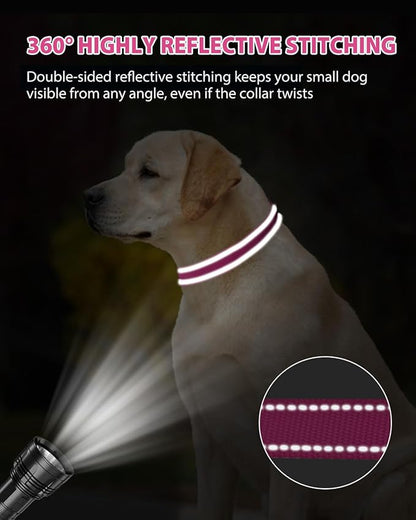 Joytale Dog Collars for Medium Dogs, Comfortable Double-Sided Reflective Nylon - Image 5