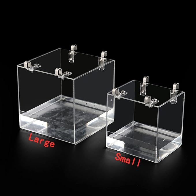 GURECOD Hanging Bird Bath Cube Bird Bathtub Bath Shower Box Bowl Cage Accessory - Image 6