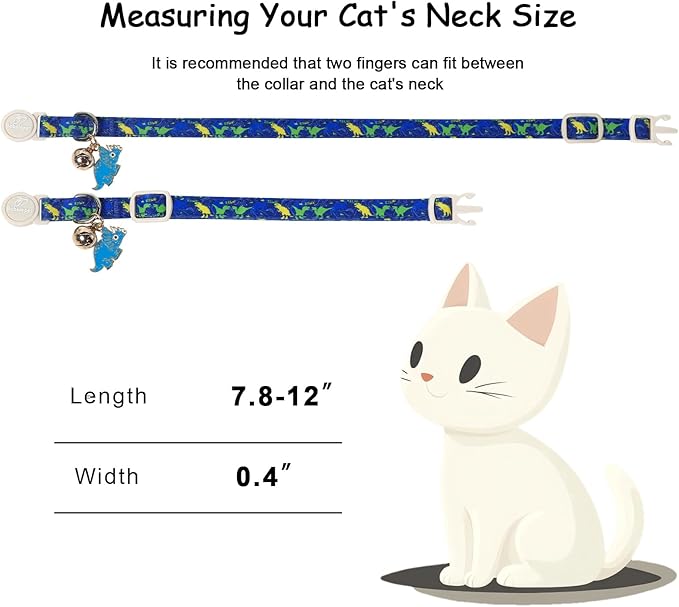 2 Pack Boy Cat Collars - Image 4