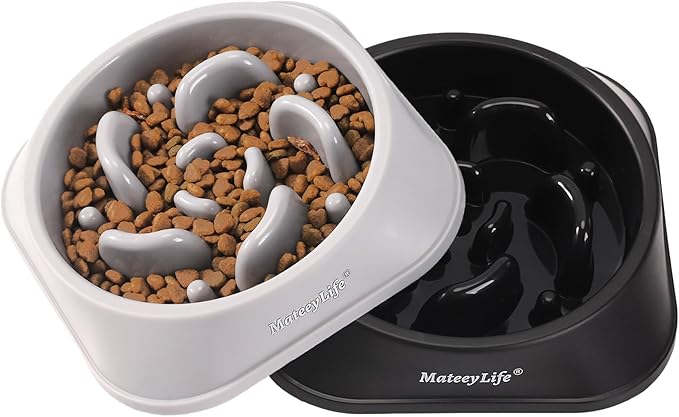 MateeyLife Slow Feeder Dog Bowls 2PCS, Anti-Choking Puzzle Dog Food Bowls - Image 8