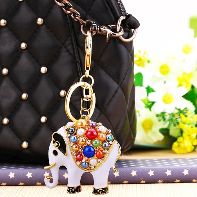 White Elephant Ornament, Metal Elephants - Image 5