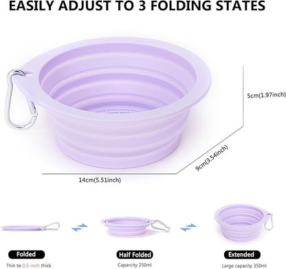 3 Pack Collapsible Dog Bowls, Pet Bowls - Image 7