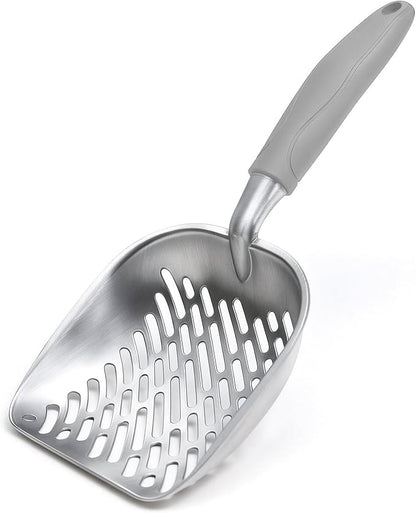 Cat Litter Scoop, Kitty Metal Scooper, Heavy Duty Aluminum Deep Sifter by Unknown