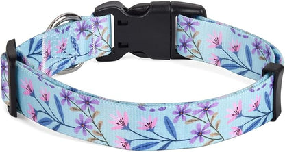 Mihqy Dog Collar with Bohemia Floral Tribal Geometric Patterns - Image 2