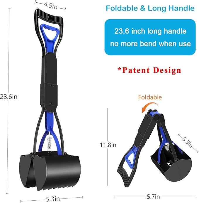 UPSKY Pooper Scooper for Large Small Dogs, Folding Dog Poop Scooper, Sturdy - Image 2