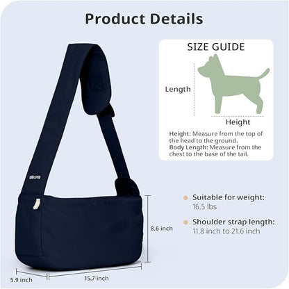 ONECUTE Crossbody Dog Sling Carrier, Wearable Portable Pet Bag - Image 2