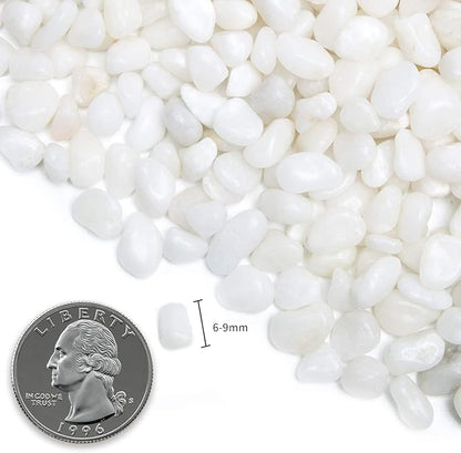 Natural Polished Decorative White Pebbles - Image 6